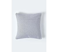 Cotton Halden Cushion Cover Homescapes Grey 60cm x 60cm