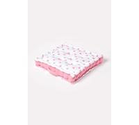 Homescapes Cotton Pink Hearts Floor Cushion, 50 X 50 Cm