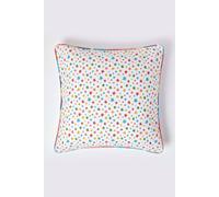 Homescapes Cotton Multi Colour Stars Cushion Cover, 45 X 45 Cm