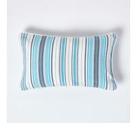 Homescapes Cotton New England Stripe Cushion Cover, 30 X 50 Cm