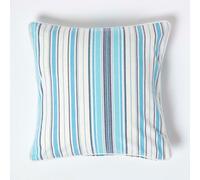 Homescapes Cotton New England Stripe Cushion Cover, 45 X 45 Cm