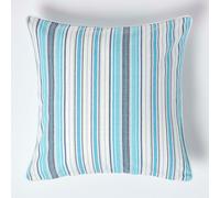 Homescapes Cotton New England Stripe Cushion Cover, 60 X 60 Cm