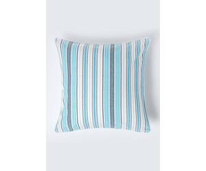 Homescapes Cotton New England Stripe Cushion Cover In Blue Blue