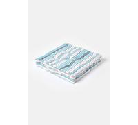 Homescapes Cotton New England Stripes- Floor Cushion In Blue Blue
