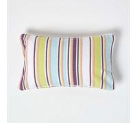 (30 x 50 cm) Cotton Osaka Green Stripe Cushion Cover
