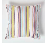 (60 x 60 cm) Cotton Osaka Green Stripe Cushion Cover