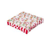 Cotton Owl Floor Cushion Homescapes Red 40cm x 40cm