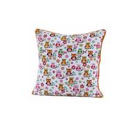 Cotton Owls Cushion Cover Homescapes Multi 30cm x 30cm