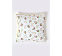 Homescapes Cotton Paisley And Dots Cushion Cover In White White
