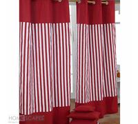 Homescapes Cotton Patchwork Curtains Ready Made Eyelet Ring Top 3 Sizes