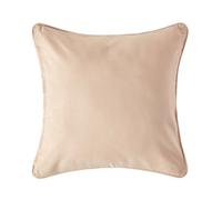 Homescapes Cushion Cover 100% Cotton Plain - 60 x 60 cm Square (24 x 24 in) Beige Washable