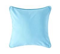 Homescapes Cotton Plain Cushion Cover in Blue | Size: 30 cm x 30 cm Homescapes Blue 30 cm x 30 cm