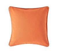 Homescapes Cotton Plain Burnt Orange Cushion Cover, 60 X 60Cm