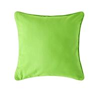 Homescapes Cotton Plain Green Cushion Cover, 60 X 60 Cm