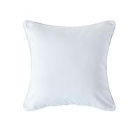 Homescapes Cotton Plain Off White Cushion Cover, 60 X 60 Cm