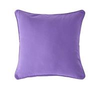 Homescapes Cushion Cover 100% Cotton Plain – 60 x 60 cm (24 x 24 in) Square – Deep Purple – Washable