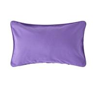 Homescapes Cotton Plain Purple Rectangular Cushion Cover, 30 X 50 Cm
