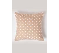 Homescapes Cotton Stars Cushion Cover in Beige | Size: 60 cm x 60 cm Homescapes Beige 60 cm x 60 cm