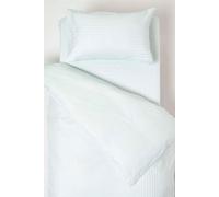 HOMESCAPES Blue Cot Bed Duvet Cover Set 120 x 150cm 100% Egyptian Cotton Percale Toddler Duvet Cover with Pillowcase Hypoallergenic Easy Care Children’s Bedding 330 TC 500 Thread Count Equivalent