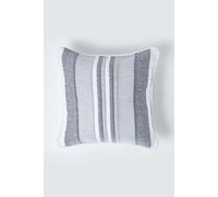 (60 x 60 cm, Monochrome) Morocco Striped Cotton Cushion Cover