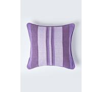 Homescapes Cotton Striped Morocco Cushion Cover In Mauve Mauve