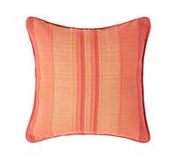 HOMESCAPES Morocco Striped Cushion Cover 24 x 24 Inches Orange Terracotta Rust 100% Cotton Cover Coordinating with Morocco Throws & Curtains Easy care Washable at home
