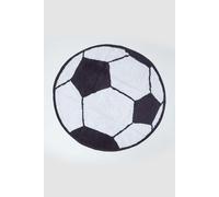 Homescapes Cotton Tufted Football Children Rug in White | Size: 80 cm diameter Homescapes White 80 cm diameter