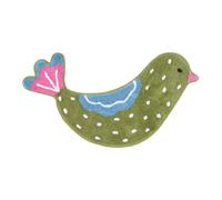 Homescapes Cotton Tufted Green Bird Kids Rug