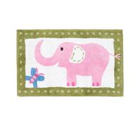 Homescapes Cotton Tufted Pink Elephant Children Rug