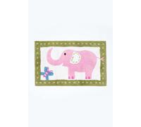 Homescapes Cotton Tufted Pink Elephant Children Rug | Size: 50 cm x 80 cm Homescapes Pink 50 cm x 80 cm