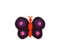 Homescapes Cotton Tufted Purple Butterfly Children Rug | Size: 50 cm x 80 cm Homescapes Purple 50 cm x 80 cm