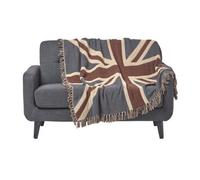 Homescapes Cotton Union Jack Flag Throw, 125 X 150 Cm