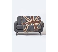 Cotton Union Jack Flag Throw Homescapes Multi 125cm x 150cm