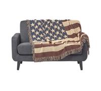 Homescapes Cotton Usa Flag Throw