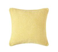 Homescapes Cotton Halden Cushion Cover in Yellow | Size: 60 cm x 60 cm Homescapes Yellow 60 cm x 60 cm