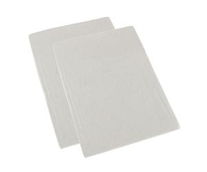 HOMESCAPES Cream Brushed Cotton Fitted Cot Sheet, Set of Two, Plain 100% Cotton, 70 x 140 cm