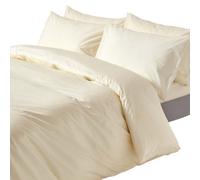 Homescapes Cream Egyptian Cotton Duvet Cover With Pillowcases 200 Tc, King