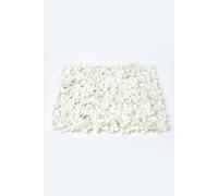 HOMESCAPES Cream Hydrangea Artificial Flower Wall Panel 50 x 50 cm Faux Silk Flower Wall Tile Backdrop for Weddings Birthdays & Indoor Decoration, 1 pc