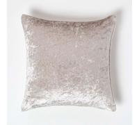 Homescapes Cream Luxury Crushed Velvet Cushion Cover, 45 X 45 Cm