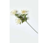 Homescapes Artificial Cream Handcrafted Protea Spray Single Stem Flower, 65 Cm