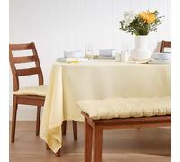 Homescapes Cream Tablecloth 137 X 178 Cm