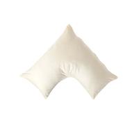 Homescapes Cream V Shaped Pillowcase Organic Cotton 400 Thread Count