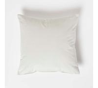 Luxury Soft Velvet Cushion Homescapes Cream 45cm x 45cm