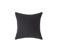 HOMESCAPES Black Pure Egyptian Cotton Euro Size Pillowcase 40 x 40 cm 200 TC 400 Thread Count Percale Equivalent Pillow Case with Zip