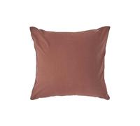 HOMESCAPES Chocolate Brown Pure Egyptian Cotton Euro Size Pillowcase 40 x 40 cm 200 TC 400 Thread Count Percale Equivalent Pillow Case with Zip