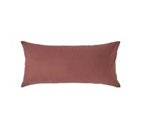HOMESCAPES Crisp & Cool 200 TC Egyptian Cotton Percale Housewife Pillowcase, European Size - Chocolate - 40 x 80 cm