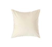 HOMESCAPES Cream Pure Egyptian Cotton Euro Size Pillowcase 40 x 40 cm 200 TC 400 Thread Count Percale Equivalent Pillow Case with Zip