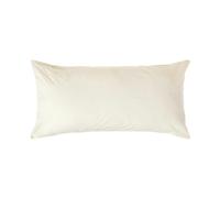 HOMESCAPES Cream Pure Egyptian Cotton Euro Size Pillowcase 40 x 80 cm 200 TC 400 Thread Count Percale Equivalent Pillow Case with Zip