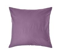 HOMESCAPES Crisp & Cool 200 TC Egyptian Cotton Percale Housewife Pillowcase, European Size - Grape - 80 x 80 cm