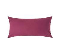 HOMESCAPES Plum Purple Pure Egyptian Cotton Euro Size Pillowcase 40 x 80 cm 200 TC 400 Thread Count Percale Equivalent Pillow Case with Zip